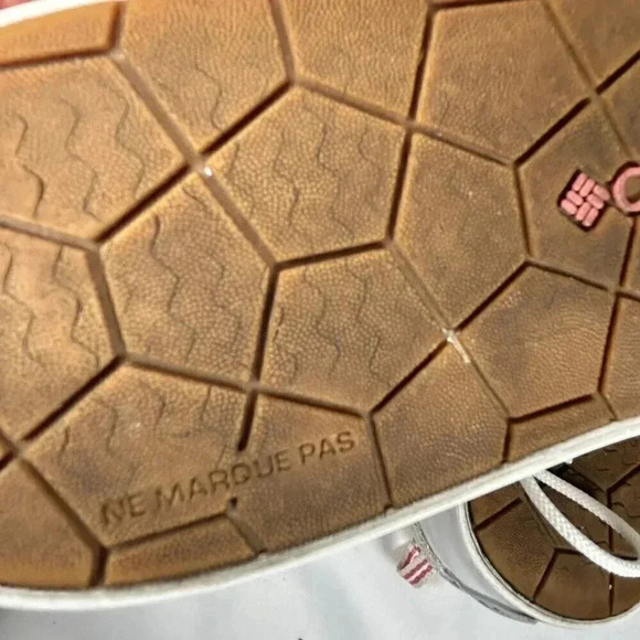 2/$30 Columbia PFG Dorado Canyon 8 Women Sneakers Rose Canvas Lace Up Boat Shoes - Picture 7 of 8